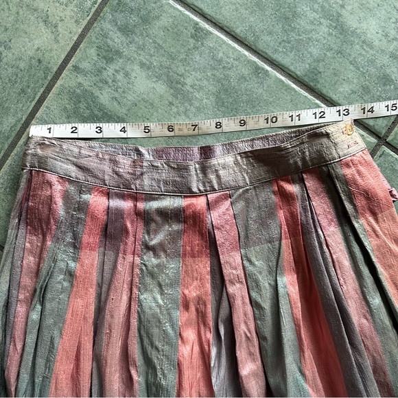 VTG 80s Retro Plaid Striped Skirt - Picture 3 of 6